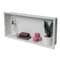 Alfi Brand 24 x 12 White Matte SS Horizontal Sgl Shelf Bath Shower Niche ABNC2412-W - alternate 1